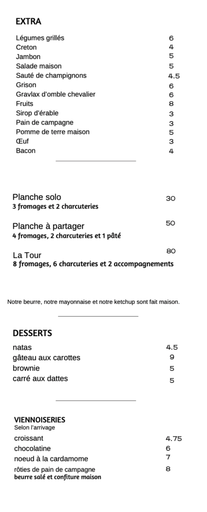 menu brunch- fin de semsinn 2025-2