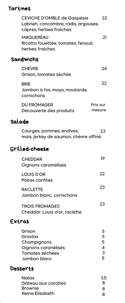 menu midi semaine 2025-2