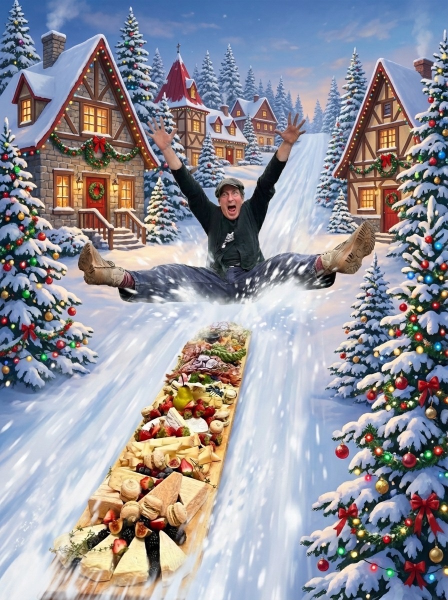 Planche à neige de l'Échoppe des fromages